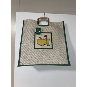 Masters Golf Bag Jute National Burlap Tote Bag PGA Official Augusta NEW